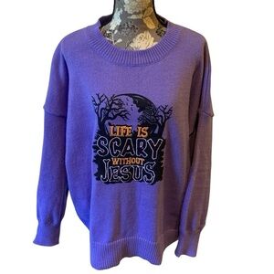 Purple Halloween Sweater size 2XL NWT